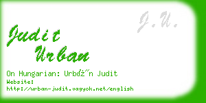 judit urban business card